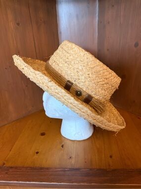 Summer Club vintage Gambler Straw Hat, an outback-style sun hat Australia unisex
